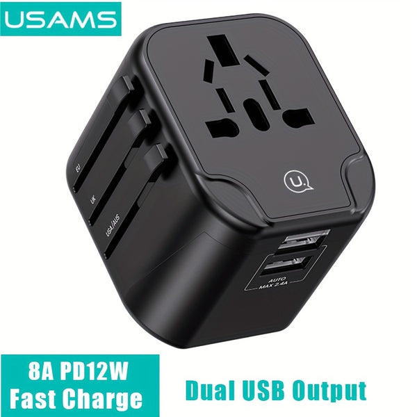 USAMS US-CC173 T55 12W Multi-country Travel Plug Charger